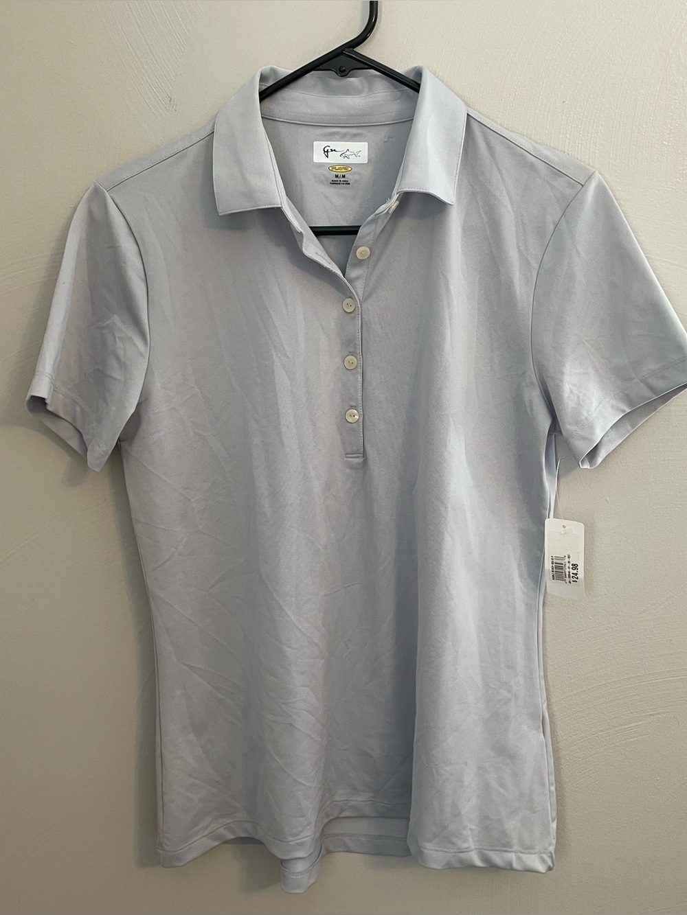Greg Norman Women’s Collared Moisture Wicking Shirt Size Medium New with tags